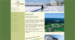 Desktop Screenshot of landhotel-traube.de